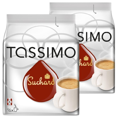 Tassimo Suchard Especialidad de Cacao, Paquete de 2, 2 x 16 T-Discs