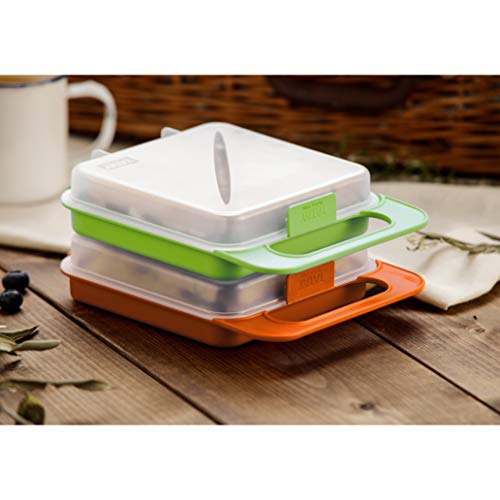 TATAY 1167101 - Portasandwich - Porta bocadillos para pan de molde reutilizable, libre de BPA, apto para microondas, congelador y lavavajillas, 1 unidad, colores surtidos