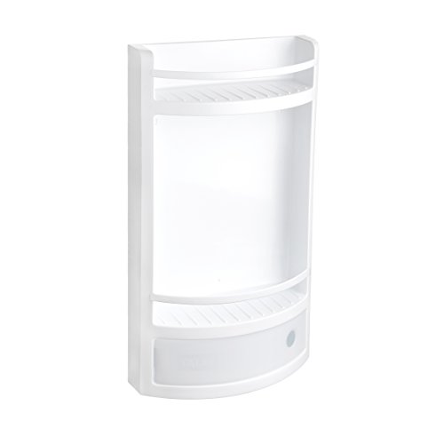 Tatay - Estantería de Pared para Baño Hecha de Plástico Polipropileno. Fácil Fijación, Apto para Sistema Adhesivo Glue & Fix. Medidas (L x An x Al) 29 x 11x 51 cm. Color Blanco