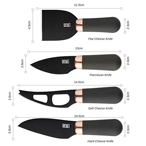 Taylors Eye Witness Tew-Lms24Cs3 Cuchillos De Queso, Acero Inoxidable, Cobre