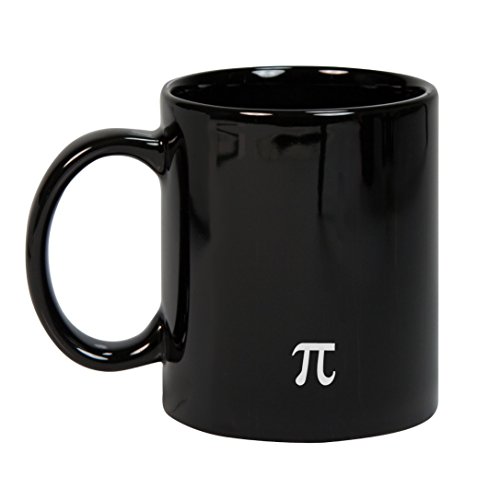 Taza mug desayuno de cerámica negra 32 cl. Modelo Pi