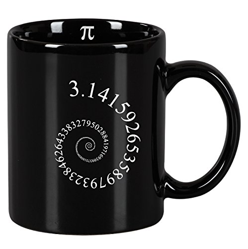 Taza mug desayuno de cerámica negra 32 cl. Modelo Pi