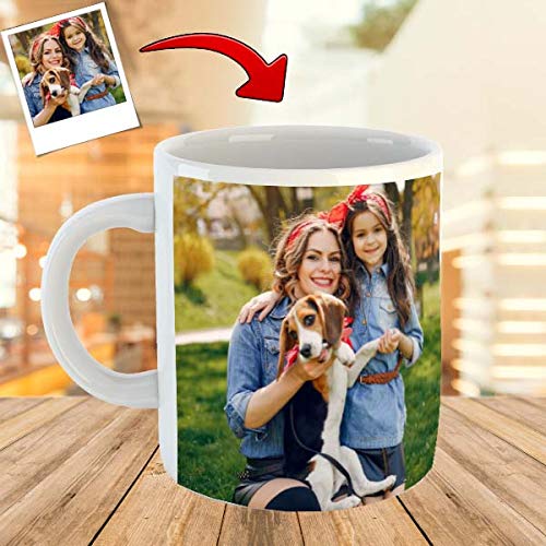 Taza Personalizada con tu Foto Taza Personalizable con tu Diseño Taza Apta para Microondas y Lavavajillas Taza de Cerámica con el Interior Blanco