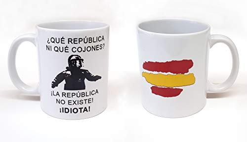 Taza Personalizada Frase de Moda mosso de escuadra La república no Existe Idiota Taza de Desayuno Ideal para Regalo españa cataluña