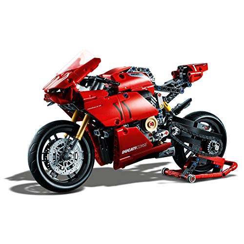 Technic Ducati Panigale V4 R Motocicleta, Modelo de Exhibición Superbike coleccionable, multicolor (Lego ES 42107)