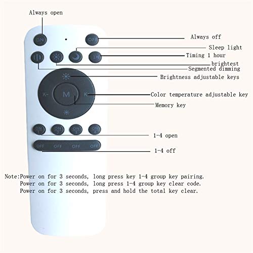 Techo llevó Las Luces 36W 48W Remoto for De Habitación Sala Fixture para Dormitorio Cocina Salón Pasillo Comedor (Body Color : Chocolate, Emitting Color : 2.4G Remote dimming)