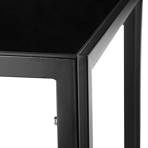 TecTake Conjunto de Mesa y 6 sillas de Comedor (Negro | No. 402839)