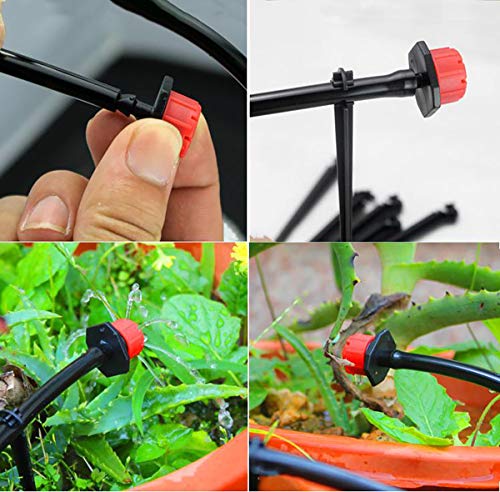 TedGem Kit de riego por goteo, sistema de riego automático DIY con riego Microaspersión y mangueras de 20 m, para jardín jardín jardín de césped