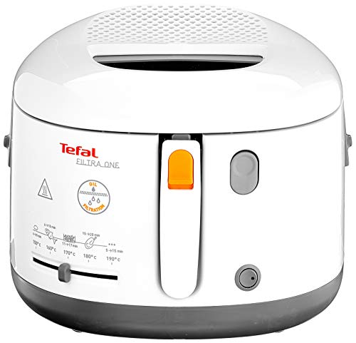 Tefal Filtra One FF1631 Freidora, 1900 W, 1.2 Kilos, Aluminio, Blanco