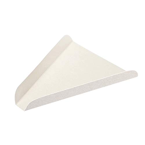 TELEVASO 200 uds - Cuñas/Bandeja/Soporte Triangular de cartón para Pizza - Plato de cartón desechable y reciclable Ideal para Servir Pizza en rebanadas