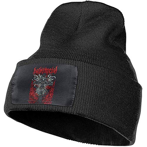 Tengyuntong Nice Babymetal Gorra de Reloj de Punto para Mujer para Hombre, Unisex para Adultos, Negro