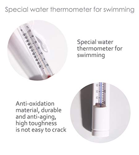 Termómetro flotante, termómetro de temperatura del agua para piscina, diseño de dibujos animados para temperatura del agua y juguetes de baño (pato)