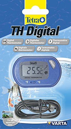 Tetra TH Digital Termómetro (para todos los tamaños Acuarios, para la sencilla y segura de medición de la temperatura del agua en acuario)