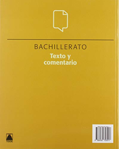 Texto y comentario 1. Lengua y literatura. Bachillerato (nueva ed.)