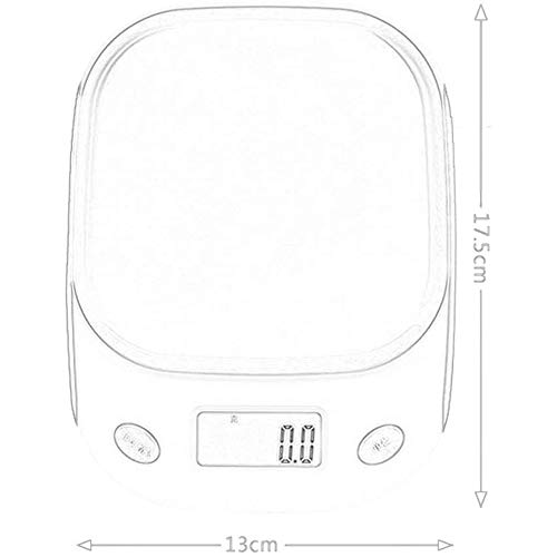 TGhosts Cocina Escala electrónica, escala electrónica de plástico ABS Inicio Escalas de la cocina de alta precisión escalas electrónica de la joyería de Alimentos Escala for la cocina laboratorio farm