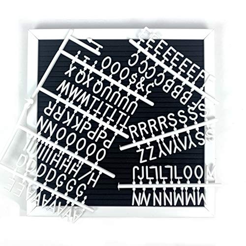 TH Tablero Fieltro Pizarra Mensaje Letras DIY 30x30 (Negro)