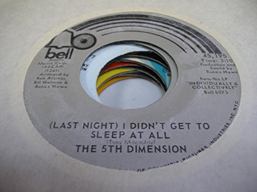 THE 5TH DIMENSION 45 RPM (Last Night) I Didn't Get to Sleep At All / The River Witch