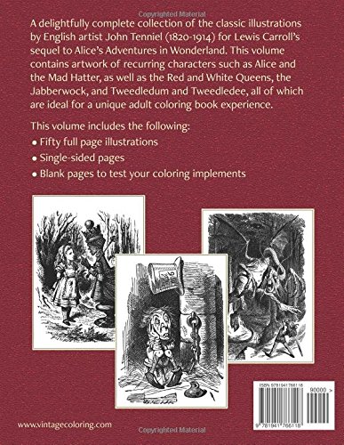 The Art of John Tenniel: Through the Looking-Glass and What Alice Found There: Vintage Coloring Adult Coloring Books