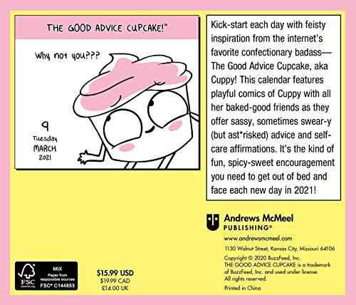 The Good Advice Cupcake 2021 Day-to-Day Calendar: Get Out of Bed You Sexy B*tch!