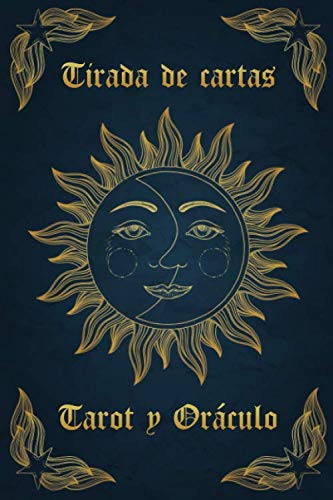 Tirada de Cartas Tarot y Oráculo: | Libro de tiraje | Carnet de 120 cartas pre-rellenadas para completar | Tamaño 15,24 x 22,86 cm | Genial para regalo