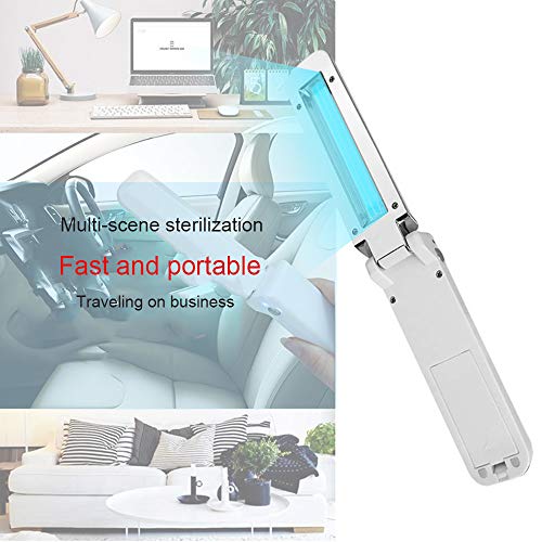 Tlyd Portátil Viaje Desinfección UV Palillo Hogar Plegable Portátil LED Lámpara Desinfección Y Esterilización Conexión USB Adecuado para Las Necesidades Diarias/Palillos/Cucharas/Vajilla