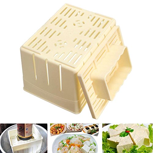 Tofu Presser, Tofu Press Maker Molde Caja Plástico PP Soybean Curd Making Machine,Tofu Maker Mold Kit,Cheese Cloth Soy DIY Molde de Prensa Herramienta de Cocina