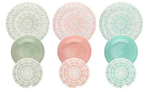 Tognana ME070185598 Gipsy Soft - Servicio de mesa de Porcelana, 18 Piezas