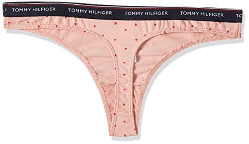 Tommy Hilfiger 3p Bikini Dot Print Tanga, Multicolor (Multi 079), Talla única (Talla del Fabricante: LG) (Pack de 3) para Mujer