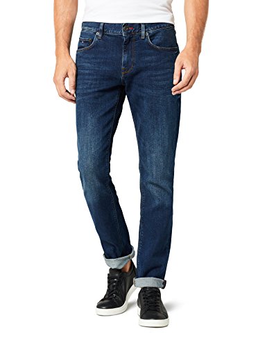 Tommy Hilfiger Hombre CORE DENTON STRAIGHT JEAN Jeans, Azul (New Dark Stone 919), W33/L34