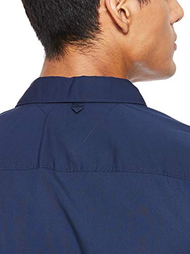 Tommy Hilfiger Original Stretch Camisa, Azul (Black Iris 002), X-Large para Hombre