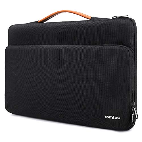 tomtoc 14" Maletín Portátil Protector de 360° para 15" New MacBook Pro con Touch Bar A1990 A1707, 14" ThinkPad X1 Yoga (1-4th Gen) y T-Series, 15" Surface Laptop 3, 14" HP 14-cm0002ns, Negro