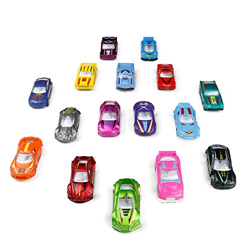 TONZE Coches Niños Juguetes Vehiculos Metálico Mini Miniaturas Coches Maquetas Vehiculos Coches Metalicos Juguetes Niños Niñas 3 4 5 Años 16 Coches