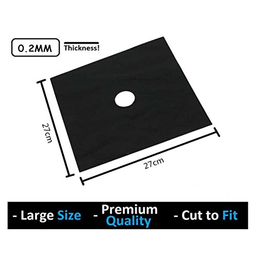 TOOGOO 2pzs/Lote Protector de Quemador de Mesa de Estufa hornilla a Gas Reutilizable Cubierta de Forro para Limpiar Herramientas de Cocina