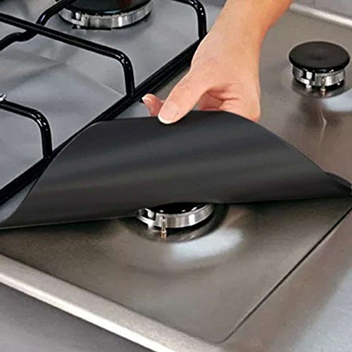 TOOGOO 2pzs/Lote Protector de Quemador de Mesa de Estufa hornilla a Gas Reutilizable Cubierta de Forro para Limpiar Herramientas de Cocina