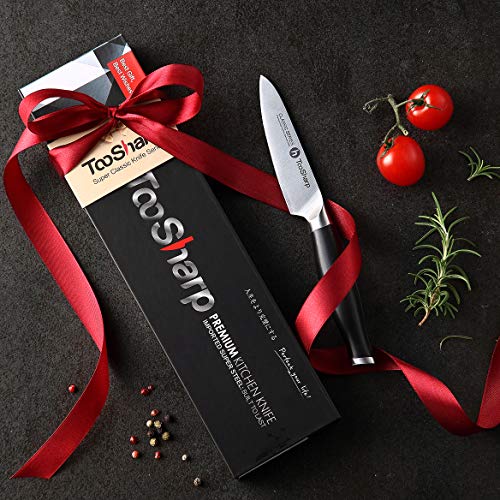 TooSharp Cuchillo de pelar / 4 pulgadas Serie Comfort-Classic – Cuchillos de chef de acero inoxidable alto en carbono X50CrMoV15 >> 4" (102mm)