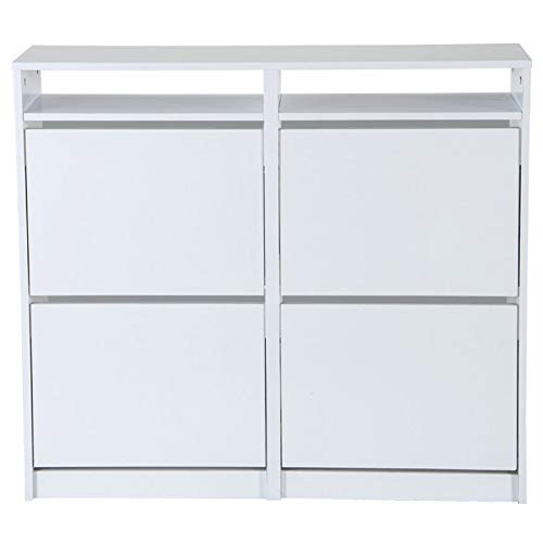 TOP KIT | Mueble Zapatero Tamesis 54AB - 107.5 x 96 x 25 | Blanco