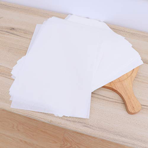 TOPBATHY - 100 hojas de papel de pergamino a prueba de aceite desechables, laminación antigrasa, antiadherente, para cestas, papel para hornear, 26 x 30 cm