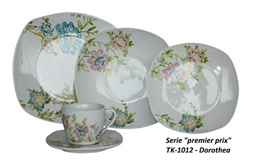 Topkapi Premier Prix Serie – 30 piezas Porcelana Vajilla Dorothea TK de 1012, para 6 personas