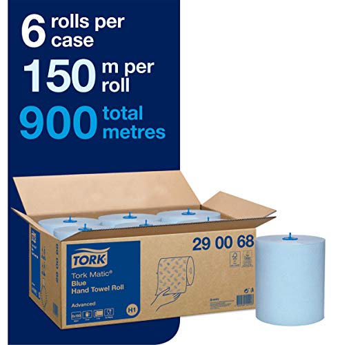 Tork 290068 - Pack de 6 rollos de papel absorbente, 2 capas, 6 x 150 m, color blanco