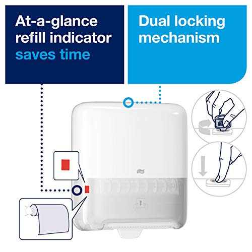 Tork 551000 - Dispensador de toallas de papel, color blanco