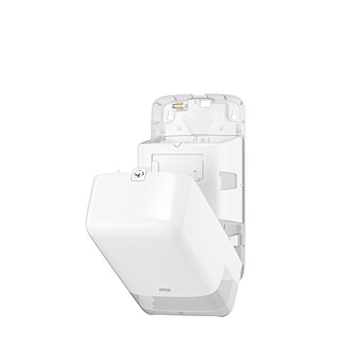 Tork 557500 Dispensador de doble rollo de papel higiénico de tamaño mediano Elevation / Sistema T6 / Blanco