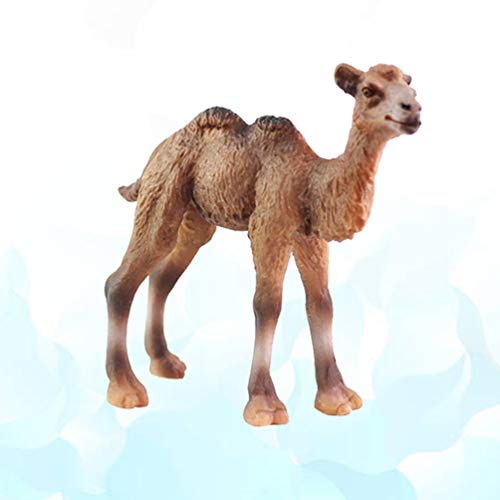 TOYANDONA Animal figurilla Camello Animal Modelo Mesa Escritorio Ornamento Estatua colección Juguetes Regalo niños