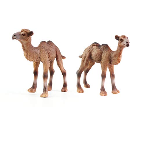 TOYANDONA Animal figurilla Camello Animal Modelo Mesa Escritorio Ornamento Estatua colección Juguetes Regalo niños