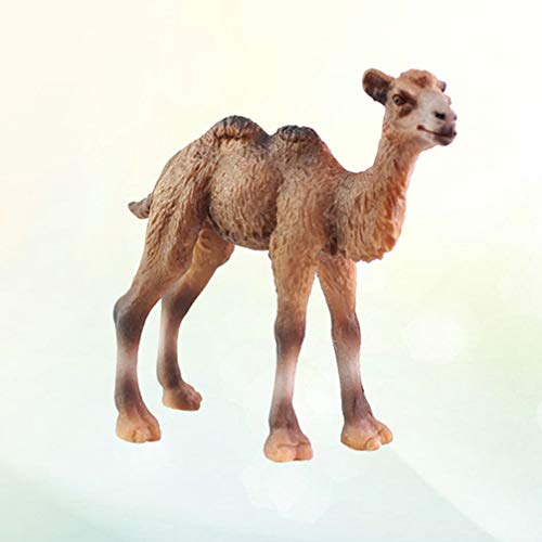 TOYANDONA Animal figurilla Camello Animal Modelo Mesa Escritorio Ornamento Estatua colección Juguetes Regalo niños