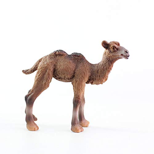 TOYANDONA Animal figurilla Camello Animal Modelo Mesa Escritorio Ornamento Estatua colección Juguetes Regalo niños