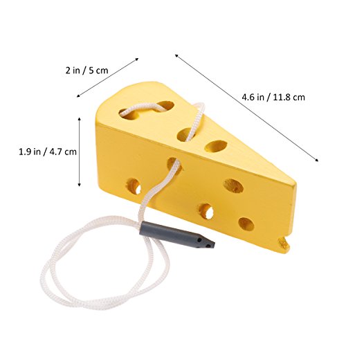 TOYANDONA Queso de Madera Juguetes educación Inteligente Juegos de Flores Queso Queso Pieza Queso Rompecabezas niños en Bicicleta bebé