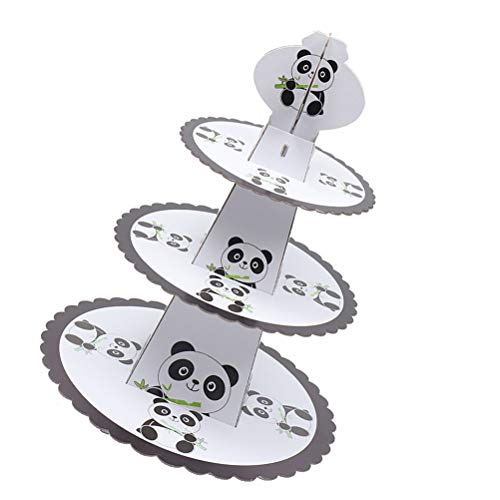 TOYANDONA - Soporte de 3 pisos para tartas de panda