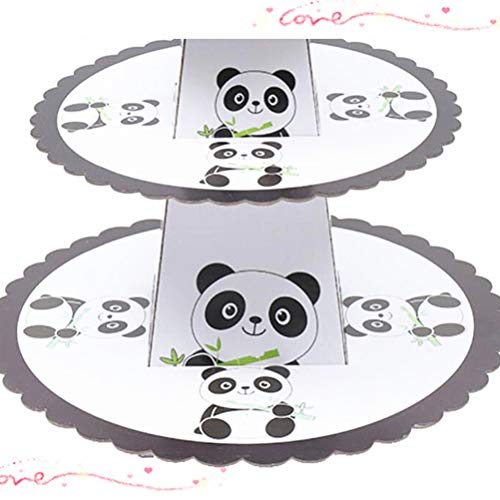 TOYANDONA - Soporte de 3 pisos para tartas de panda