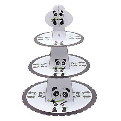 TOYANDONA - Soporte de 3 pisos para tartas de panda