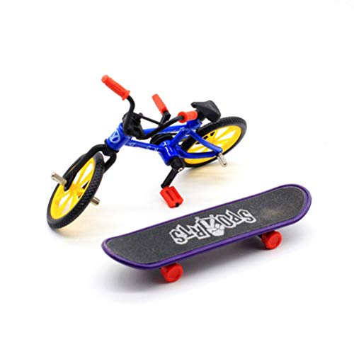 Toyvian 1 Juego de patinetas de Mini patinetas de Juguete Modelo de Tablero de Dedos Skate Park para niños niños y niñas (Color Aleatorio)